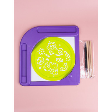 Набор для рисования &quot;Магический трафарет&quot;  в кор. 29.5х5х29.5см