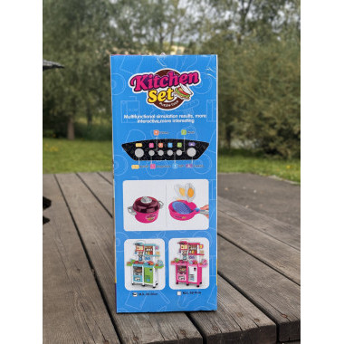 Кухня детская &quot;Маленький Повар&quot; с плитой и бытовыми предметами, свет+ звук в кор. 80х30х100 см
