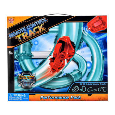 Автотрек в трубе Speed Pipes 19 дет. машинка на аккумуляторе со светом, USB зарядное устройство в кор. 40х34х6.8см