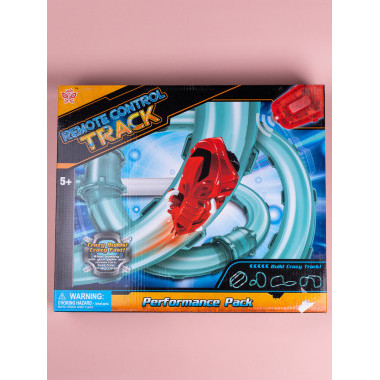 Автотрек в трубе Speed Pipes 35 дет. машинка на аккумуляторе со светом, USB зарядное устройство в кор. 51х40х6.8см