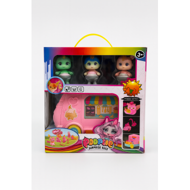 Фургончик с мороженым Poopsies с музыкой + 3героя в кор. 27х15х25см