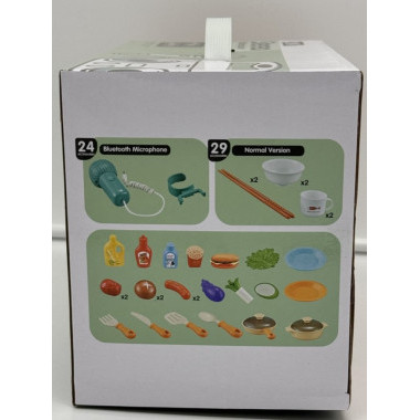 Игровой набор 2в1 Кухня и музыкальный центр синий