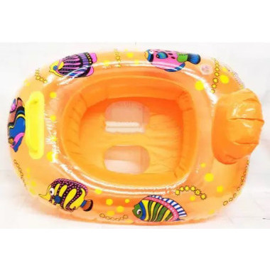 Надувной сидячий круг &quot;Рыбки&quot; в ассортименте 60х40х15 см