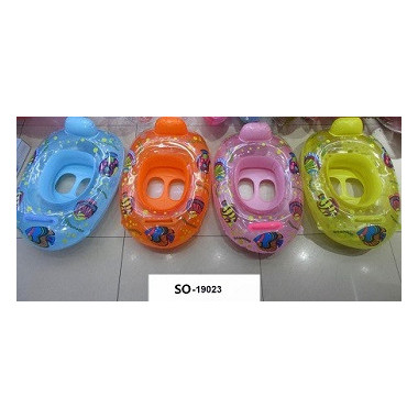 Надувной сидячий круг &quot;Рыбки&quot; в ассортименте 60х40х15 см