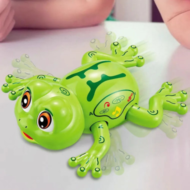 Лягушка на батарейках: свет, звук, музыка 17.6х9.5х9.5