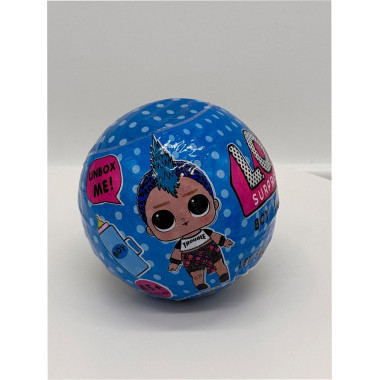 Набор подарочный &quot;Новый год&quot; Кукла Сюрприз в капсуле, Шар, шапка и кукла в тубе  в кор.35х27х10см