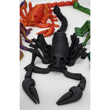 Скорпион подвижная фигурка 3D, антистресс 21х11см