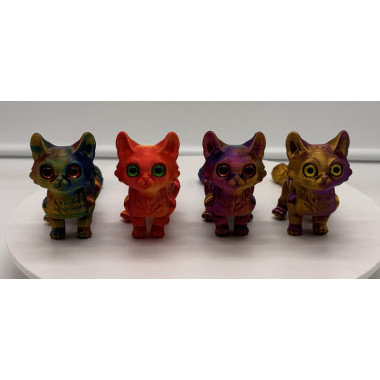 Кошка подвижная фигурка малая 3D, антистресс 15х7см Кошка подвижная фигурка малая 3D, антистресс 15х7см