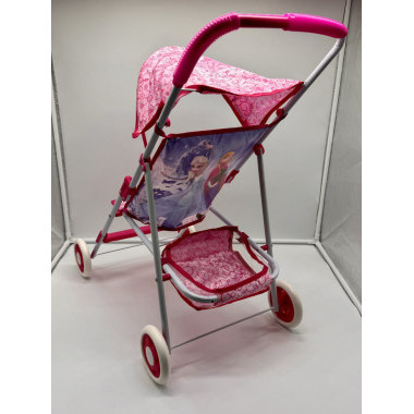 Коляска детская складная для кукол &quot;Холодное сердце&quot; с козырьком