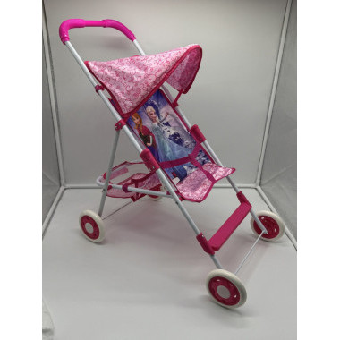 Коляска детская складная для кукол &quot;Холодное сердце&quot; с козырьком