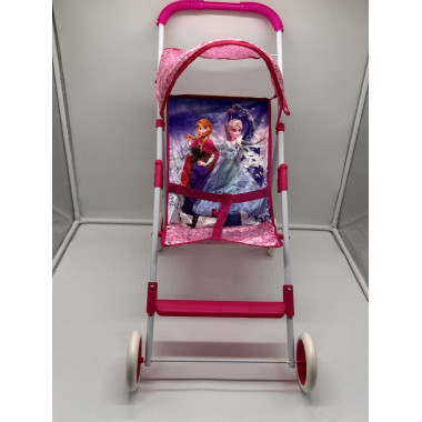 Коляска детская складная для кукол &quot;Холодное сердце&quot; с козырьком