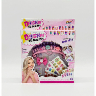 Маникюрный набор "Nail ART-2" лак + наклейки  в кор. 21х3.5х21 см Маникюрный набор "Nail ART-2" лак + наклейки  в кор. 21х3.5х21 см