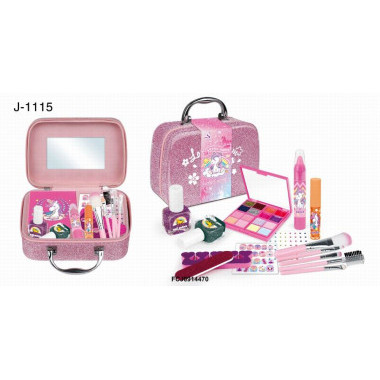 Детская розовая косметичка &quot;Волшебный единорог&quot; 20х19х8