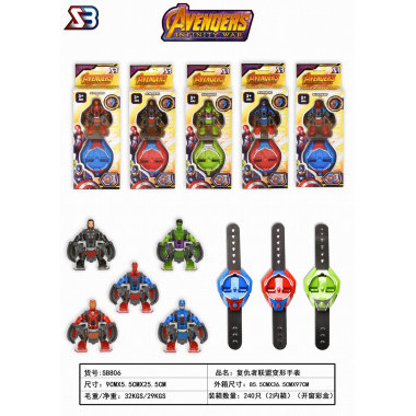 Часы детские наручные Мстители Супергерои 5 видов