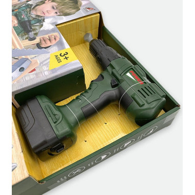 Игровой набор инструментов с дрелью на батарейках 30х9х45