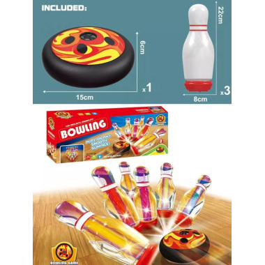 Игра Боулинг со звуком и светящимися кеглями 58*23*8.8