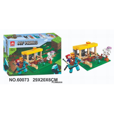 Конструктор Bela 60073 Майнкрафт "Конюшня" 247 дет. 29х20х6 см Конструктор Bela 60073 Майнкрафт "Конюшня" 247 дет. 29х20х6 см
