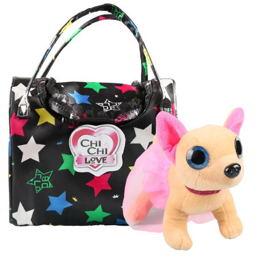 Собачка в переноске 4 вида, лает, размер 23х16см