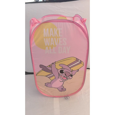 Корзина для игрушек складная Stich цвет розовый