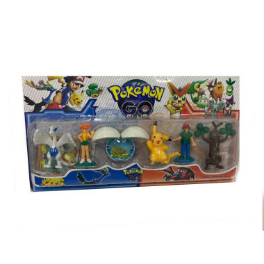 Покемон 6 шт на картоне 15х8см