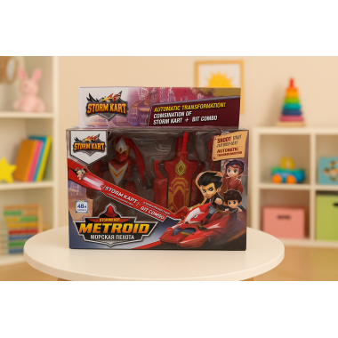 Машина-трансформер &quot;Metroid&quot; с мечом 4 вида 18х5х16см