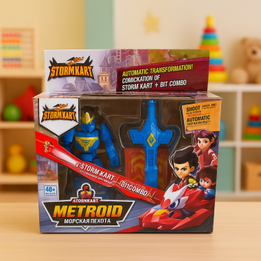 Машина-трансформер &quot;Metroid&quot; с мечом 4 вида 18х5х16см