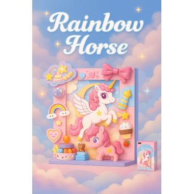 Конструктор Balody 21331 &quot;Радужная рамка Пони&quot; 16х5х21