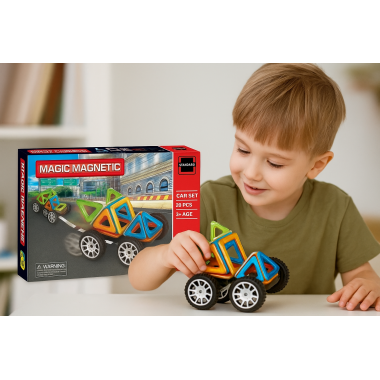 Конструктор магнитный 20 дет. 24х17х4