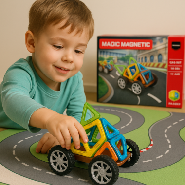 Конструктор магнитный 20 дет. 24х17х4