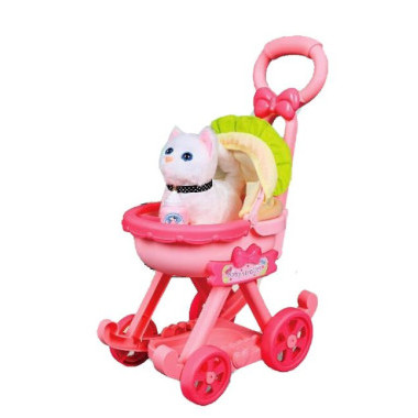 Игровой набор Котенок в коляске с аксессуарами (2 вида)