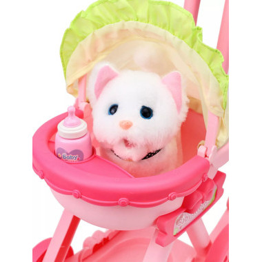 Игровой набор Котенок в коляске с аксессуарами (2 вида)