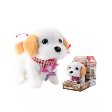 Мягкая игрушка Собачка на батарейках со звуковыми эффектами (несколько видов)  18х12х15 см