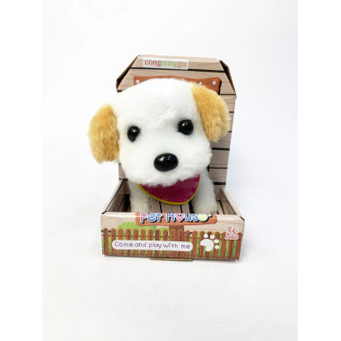 Мягкая игрушка Собачка на батарейках со звуковыми эффектами (несколько видов)  18х12х15 см