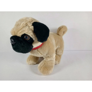 Собачка интерактивная "Бульдог" с поводком на батарейках Собачка интерактивная "Бульдог" с поводком на батарейках