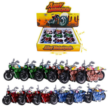 Набор мотоциклов "Мото 3" 10см 4 вида 12шт в упаковке Набор мотоциклов "Мото 3" 10см 4 вида 12шт в упаковке