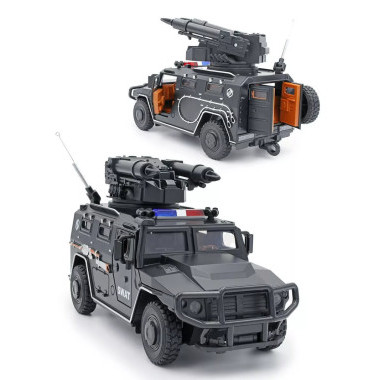 Джип военный Тигр металлический со световыми и звуковыми эффектами, 1:24, 2 вида