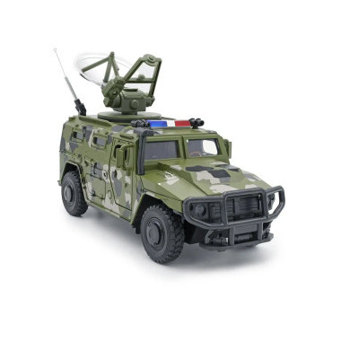 Джип военный Тигр металлический со световыми и звуковыми эффектами, 1:24, 2 вида