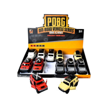Металлический Джип 4 вида 4х5х12 см 12 шт в д/б Металлический Джип 4 вида 4х5х12 см 12 шт в д/б
