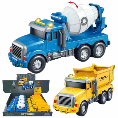 Машинки строительные пластиковые со световыми и звуковыми эффектами 8 шт в дисплеи, 18х6,6х9 Машинки строительные пластиковые со световыми и звуковыми эффектами 8 шт в дисплеи, 18х6,6х9