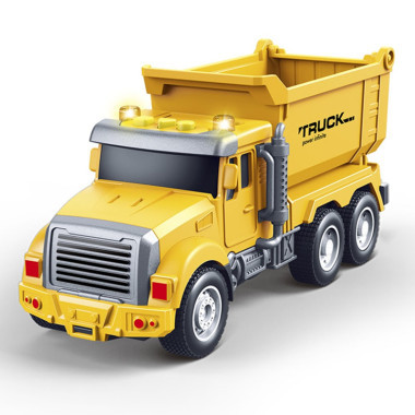 Машинки строительные пластиковые со световыми и звуковыми эффектами  8 шт в дисплеи, 18х6,6х9