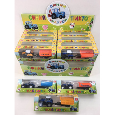 Синий трактор 3 вида 24 шт в д/б