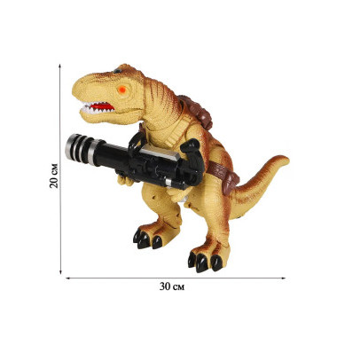 Динозавр на радиоуправлении со световыми и звуковыми эффектами, 20х15х27