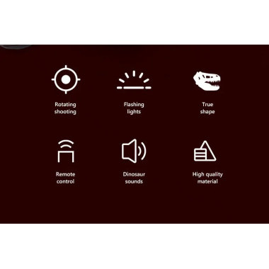 Динозавр на радиоуправлении со световыми и звуковыми эффектами, 20х15х27