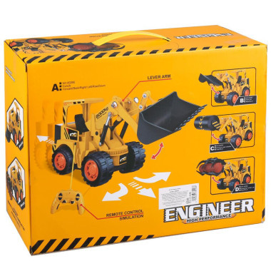 Машинка бульдозер на радиоуправлении в коробке 34х13х25.5см