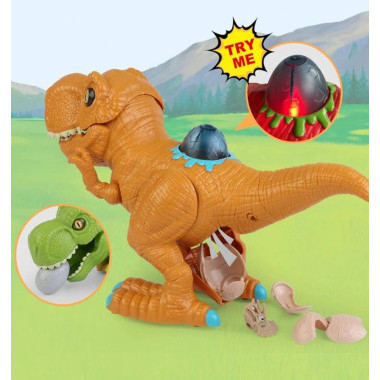 Динозавр с яйцом со световыми и звуковыми эффектами, 3 вида,  39x14.5x22.5
