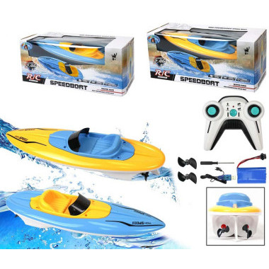 Лодка на радиоуправлении с аккумулятором 21x8.5x20