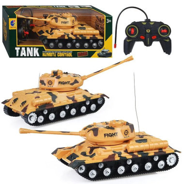 Танк на радиоуправлении со световыми и звуковыми эффектами 1:32 (2 вида) (аккумулятор) 22х11х9 Танк на радиоуправлении со световыми и звуковыми эффектами 1:32 (2 вида) (аккумулятор) 22х11х9
