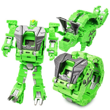 Робот-трансформер 3 в 1 (робот, динозавр, часы) (6 видов), 12 шт в д/б