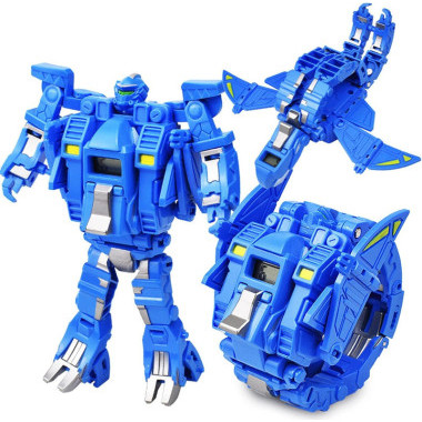 Робот-трансформер 3 в 1 (робот, динозавр, часы) (6 видов), 12 шт в д/б