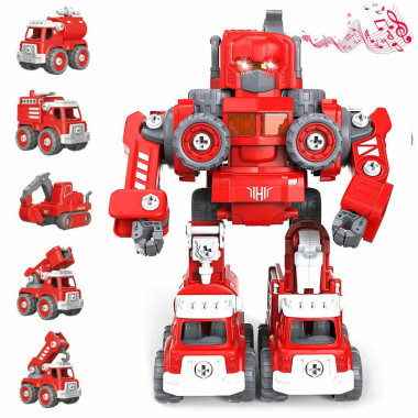 Робот-трансформер 5 в 1 (из 5 машинок) со звуковыми и световыми эффектами на радиоуправлении (3 вида) Робот-трансформер 5 в 1 (из 5 машинок) со звуковыми и световыми эффектами на радиоуправлении (3 вида)